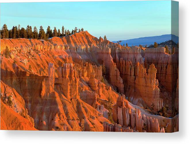 National Park Canvas Print featuring the photograph Bryce at Sunrise 2 by Jonathan Nguyen