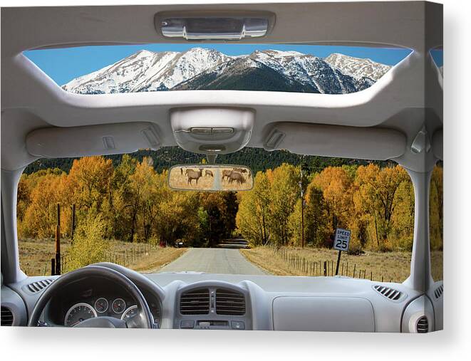 Pictures That Look Like Windows Canvas Print featuring the photograph Buena Vista Colorado Road Trip by James BO Insogna