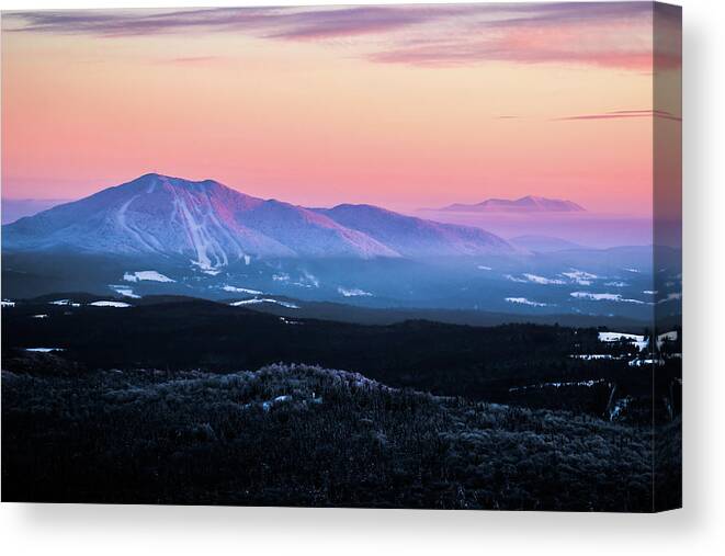 Mountains Canvas Print featuring the photograph Burke to Moosilauke Tight Crop by Tim Kirchoff
