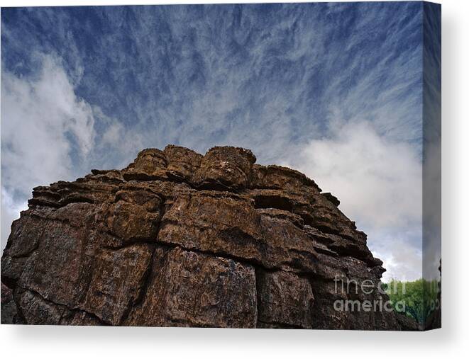Rock Canvas Print featuring the photograph Bursting Out by Russell Brown