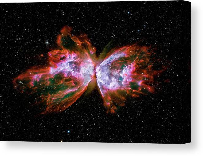 3scape Canvas Print featuring the photograph Butterfly Nebula NGC6302 by Adam Romanowicz