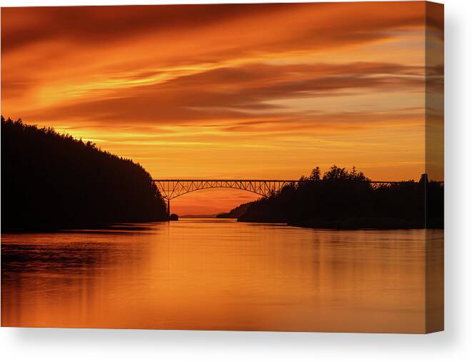 Sunset Canvas Print featuring the photograph Butterscotch Sunset by Gary Skiff