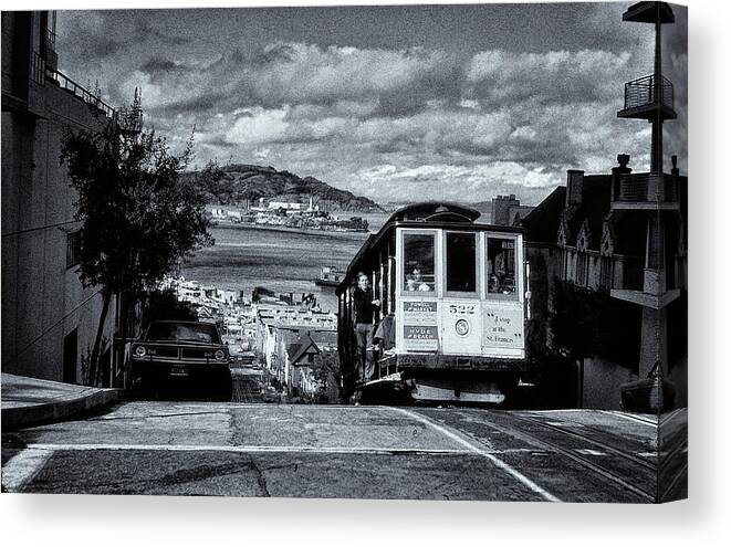 The Buena Vista Canvas Print featuring the photograph Cable Car by Tom Singleton