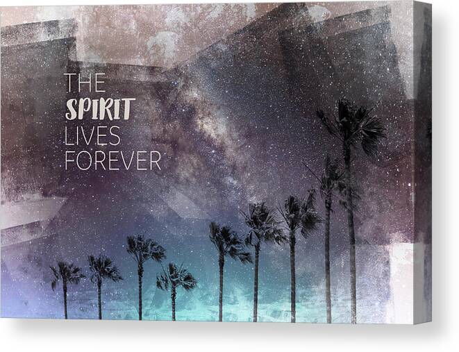 California Canvas Print featuring the photograph California Palm Trees - Spirit by Melanie Viola