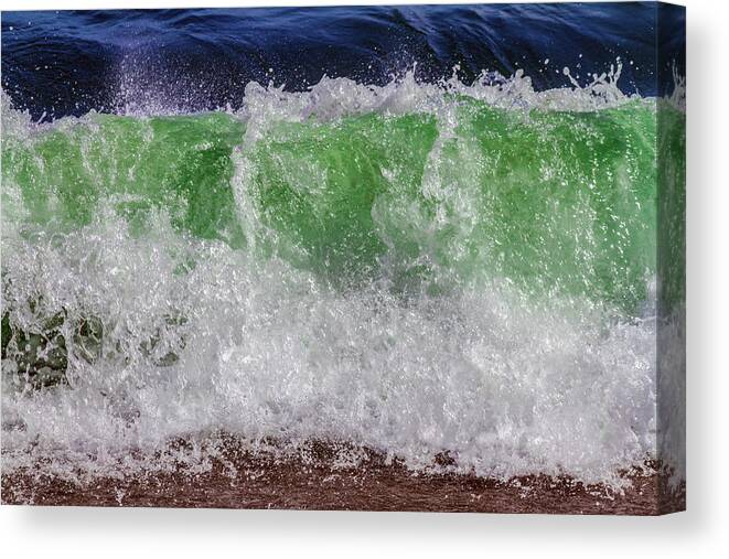 Beach Scene Canvas Print featuring the photograph California Roll by Terry Walsh