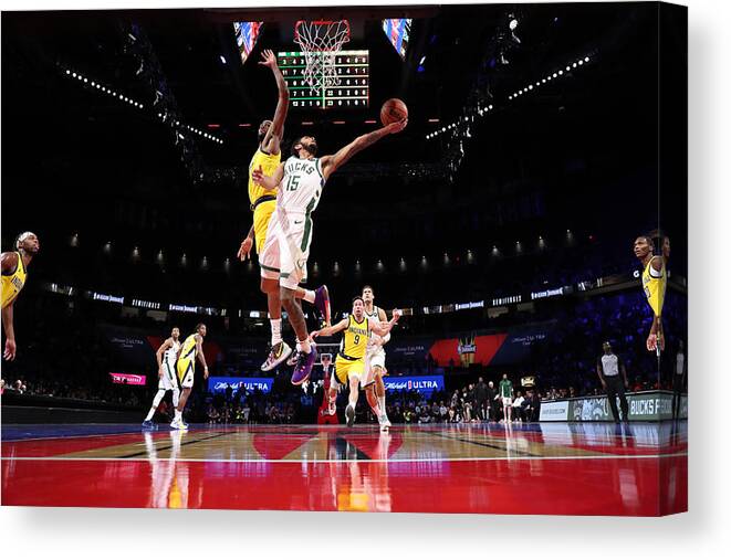 Drive Canvas Print featuring the photograph Cameron Payne by Jeff Haynes