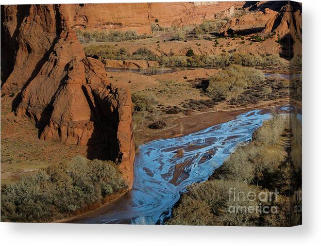 4 Corners Canvas Print featuring the photograph Canyon De Chelly by David Little-Smith
