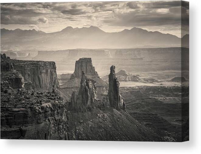 Mesa Canvas Print featuring the photograph Canyonlands NP III Toned by David Gordon