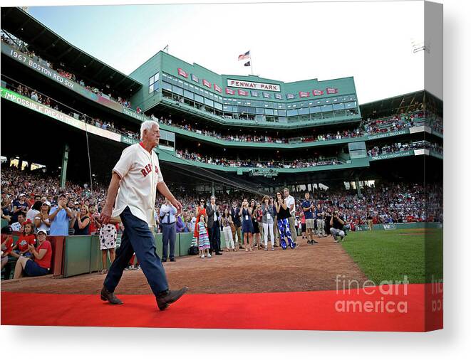 People Canvas Print featuring the photograph Carl Yastrzemski by Maddie Meyer