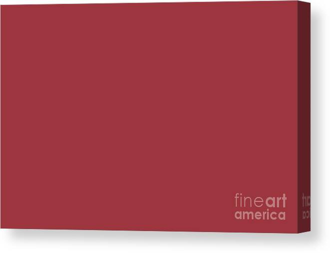 Carmine Dark Red Solid Color Pairs To Sherwin Williams Poinsettia SW 6594  Canvas Print / Canvas Art by PIPA Fine Art - Simply Solid - Fine Art America