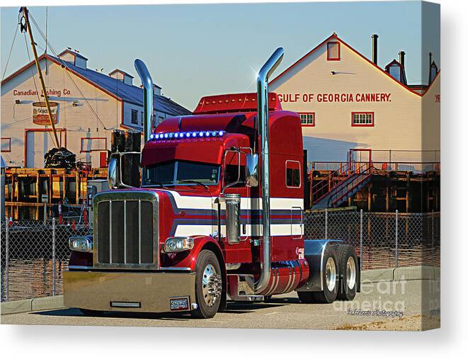 Big Rigs Canvas Print featuring the photograph Catr0588-20 by Randy Harris