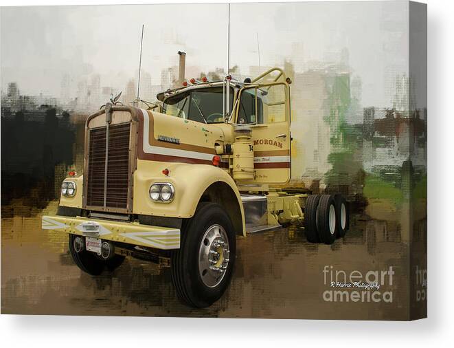 Big Rigs Canvas Print featuring the photograph Catr9278-19 by Randy Harris