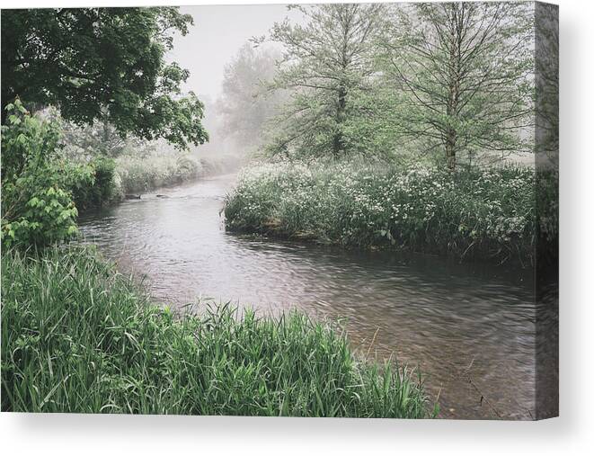 River Canvas Print featuring the photograph Cedar Creek Summer Mornings by Jason Fink