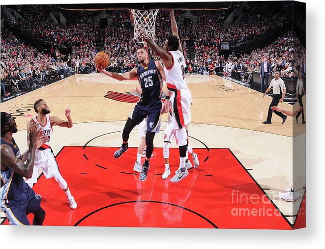 Nba Pro Basketball Canvas Print featuring the photograph Chandler Parsons by Sam Forencich