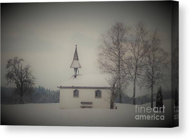 Chapel Canvas Print featuring the photograph Chapel Ave Maria by Claudia Zahnd-Prezioso