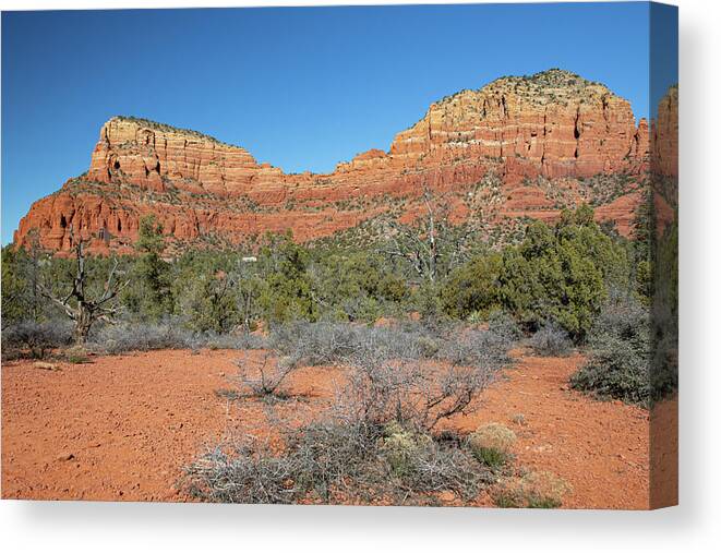 Sedona Canvas Print featuring the photograph Chapel of the Holy Cross by Steve Templeton