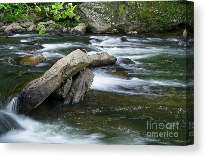 North Carolina Canvas Print featuring the photograph Cheoah River Rapids by Phil Perkins