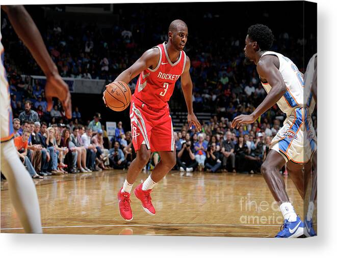 Nba Pro Basketball Canvas Print featuring the photograph Chris Paul by Shane Bevel