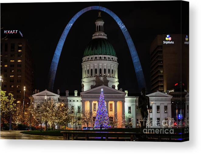 Christmas Canvas Print featuring the photograph Christmas Cheer by Andrea Silies