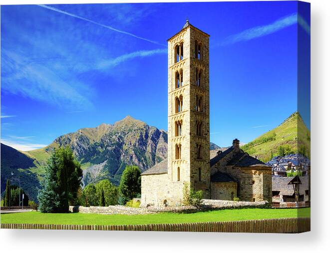 Canvas Canvas Print featuring the photograph Church of St. Climent de Taull - Glamor Edition by Jordi Carrio Jamila