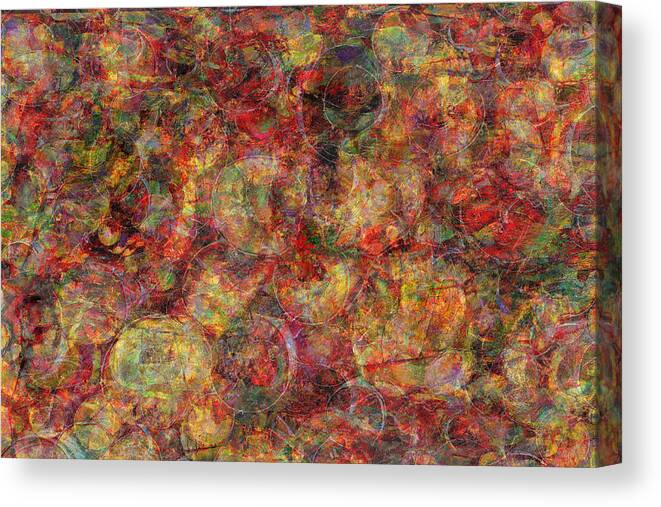 Abstract Art Canvas Print featuring the mixed media Circle of Life by Rose Lewis
