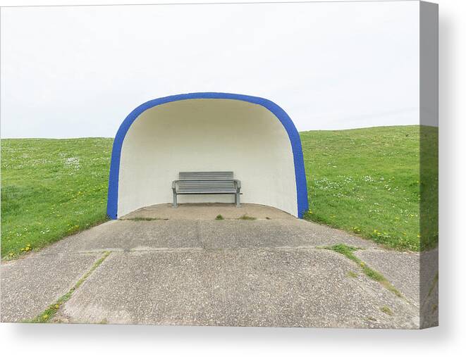 New Topographics Canvas Print featuring the photograph Clam Shelter by Stuart Allen