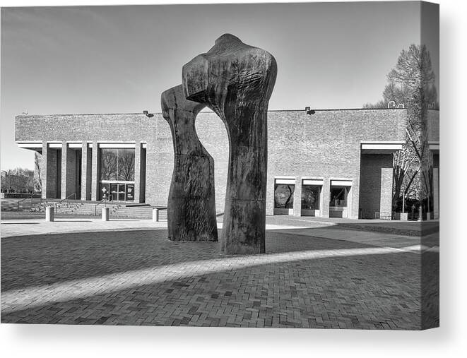 Library Canvas Print featuring the photograph Cleo Rogers Memorial Library - Columbus, Indiana by Susan Rissi Tregoning