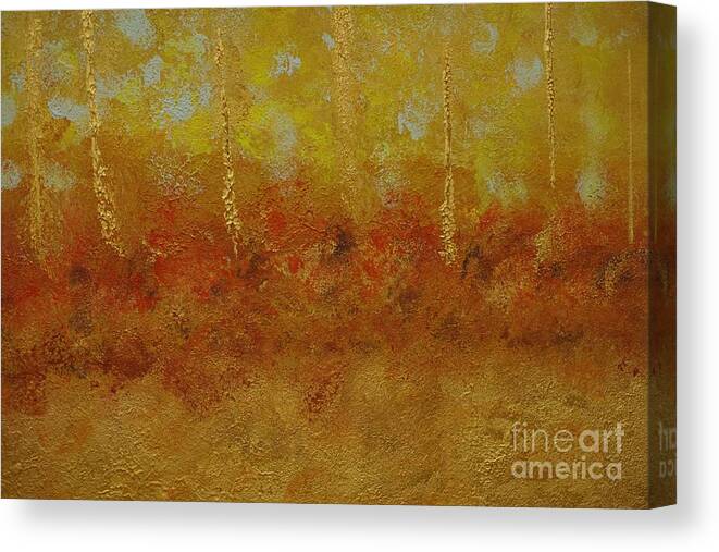 Abstract Canvas Print featuring the painting Skies Over Western Wildfires by Jimmy Clark
