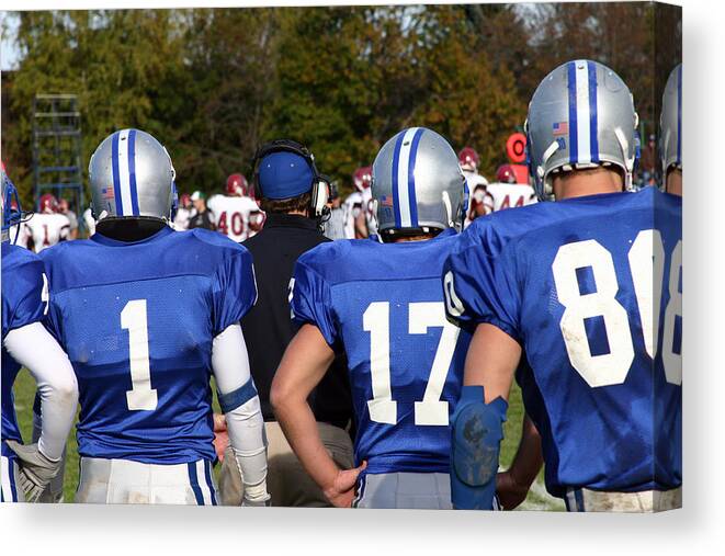 Helmet Canvas Print featuring the photograph Coaching by Jpbcpa