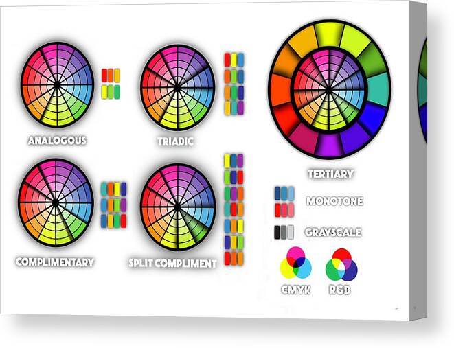 Colour Theory Canvas Print featuring the painting Colour Theory by Mark Taylor