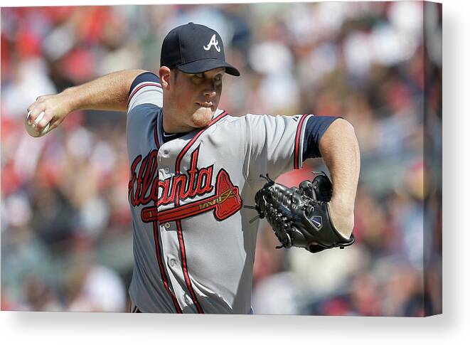 Ninth Inning Canvas Print featuring the photograph Craig Kimbrel by Rob Carr