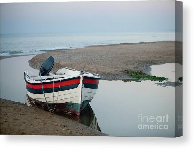 Crete Canvas Print featuring the photograph Crete - Fishing Boat IV by Rich S