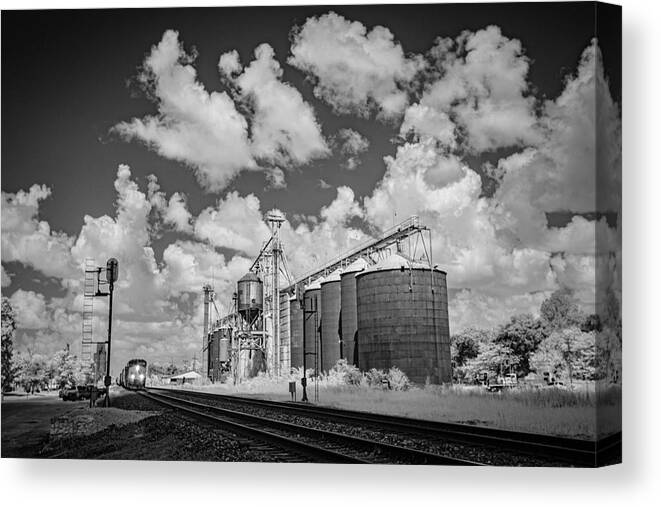 Railroad Canvas Print featuring the photograph CSX Southbound at Corning Arkansas by Jim Pearson