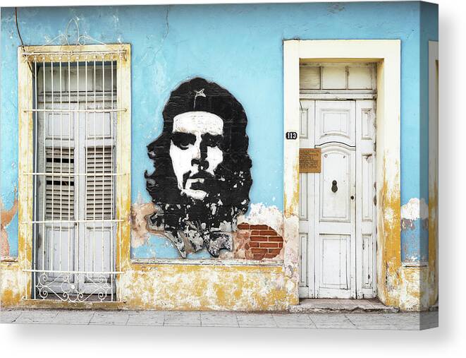Photography Canvas Print featuring the photograph Cuba Fuerte Collection - Cuban House by Philippe HUGONNARD