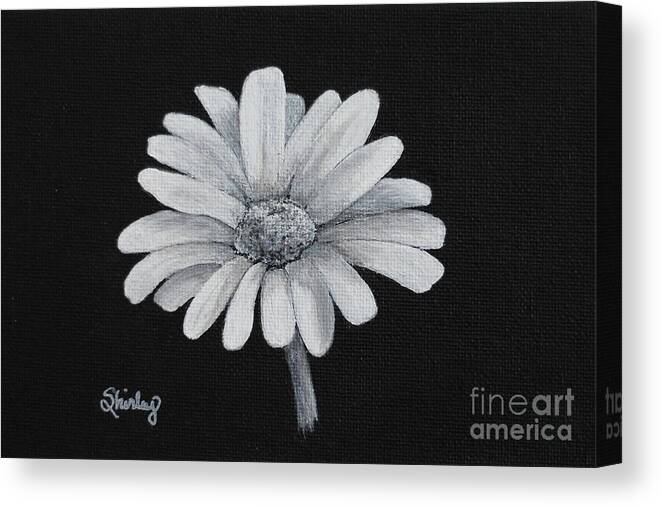 Flower Canvas Print featuring the painting Daisy by Shirley Dutchkowski