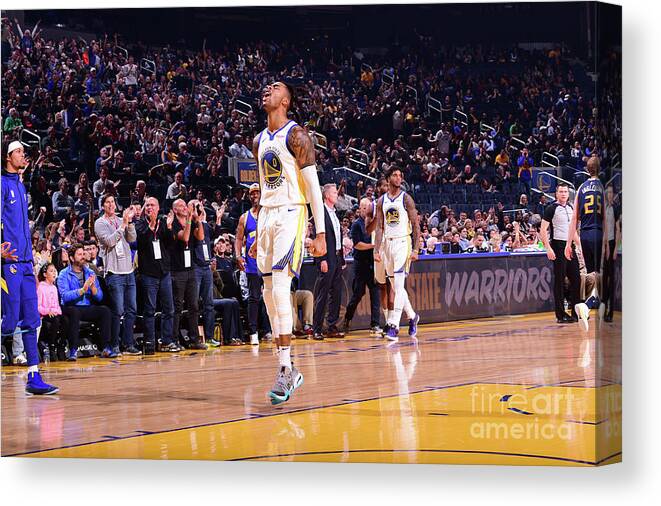 San Francisco Canvas Print featuring the photograph D'angelo Russell by Noah Graham