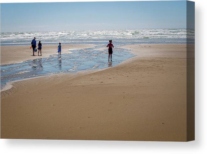 Beach Canvas Print featuring the photograph Day at the Beach by Craig J Satterlee
