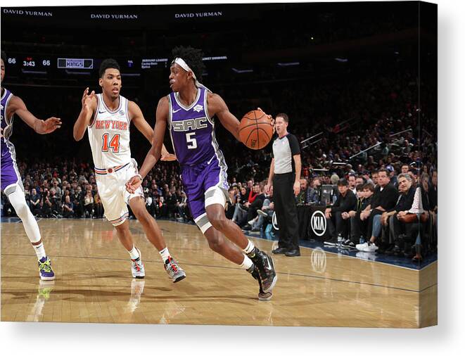 De'aaron Fox Canvas Print featuring the photograph De'aaron Fox by Nathaniel S. Butler