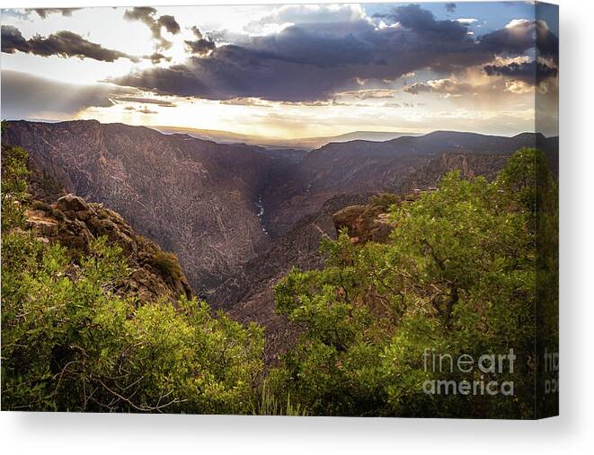 Canyon Canvas Print featuring the photograph Deep Serenity by Courtney Eggers