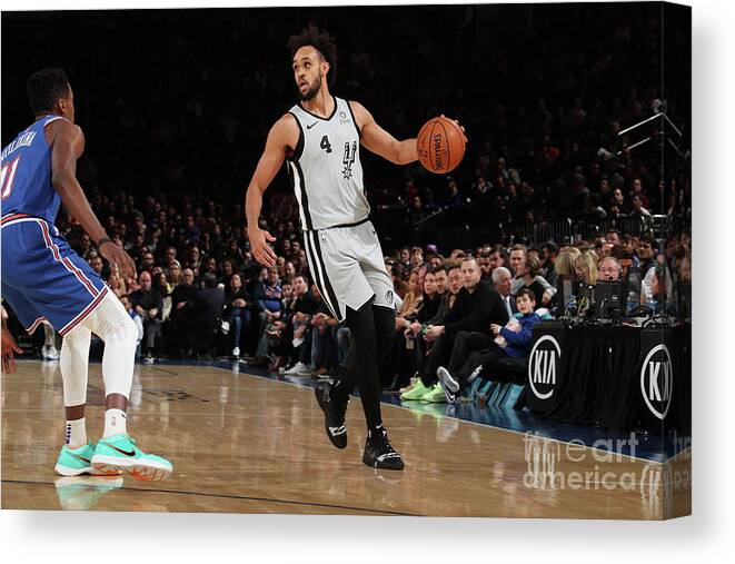 Derrick White Canvas Print featuring the photograph Derrick White by Nathaniel S. Butler