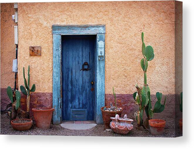 Doors Canvas Print featuring the photograph Desert Blue by Carmen Kern