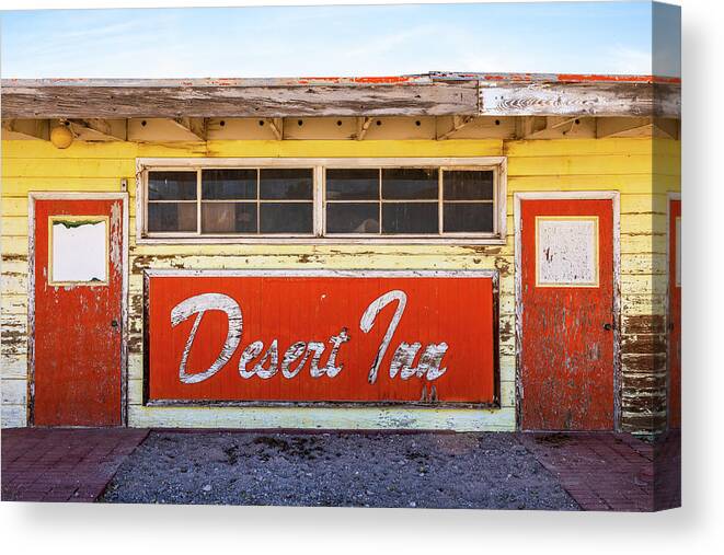 Nevada Canvas Print featuring the photograph Desert Inn Closed by James Marvin Phelps