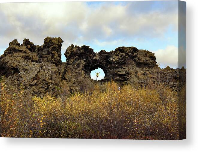 Iceland Canvas Print featuring the photograph Dimmuborgir, the Black Fortress by RicardMN Photography