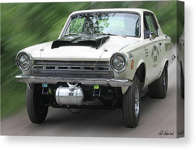 Dodge Canvas Print featuring the photograph Dodge Kustom Classic Car by Peter Kraaibeek