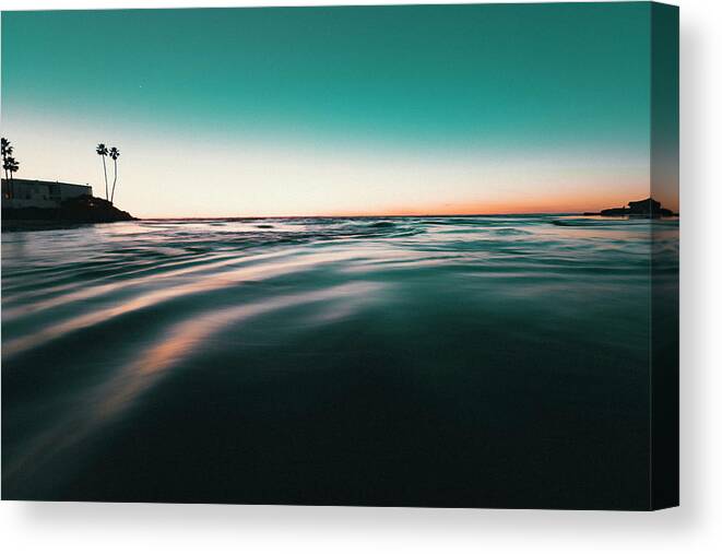  Canvas Print featuring the photograph Dog less dog beach by Local Snaps Photography