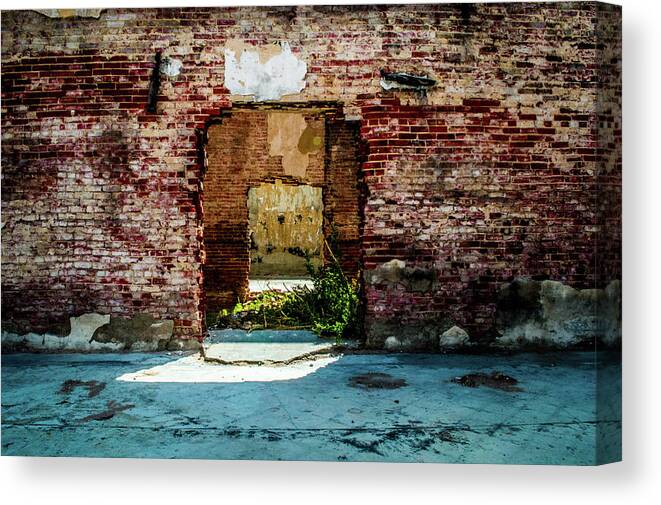 Smoke Canvas Print featuring the photograph Doorway to the past by Peyton Vaughn