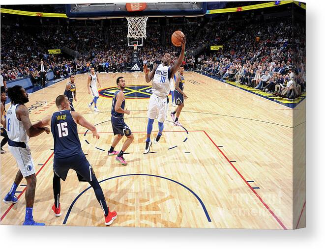 Nba Pro Basketball Canvas Print featuring the photograph Dorian Finney-smith by Bart Young