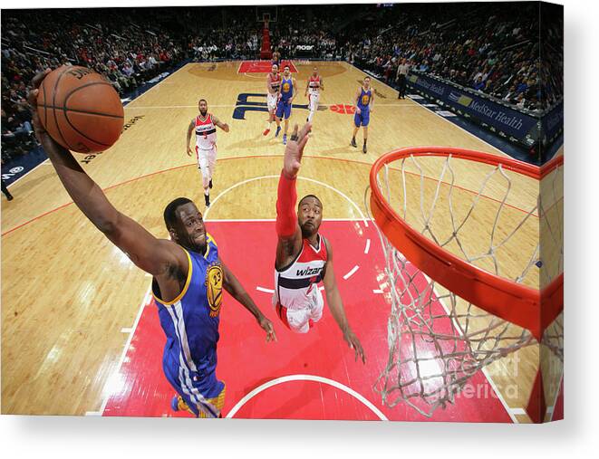 Draymond Green Canvas Print featuring the photograph Draymond Green by Ned Dishman