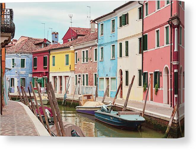 Burano Canvas Print featuring the photograph Dreaming of Burano by Melanie Alexandra Price