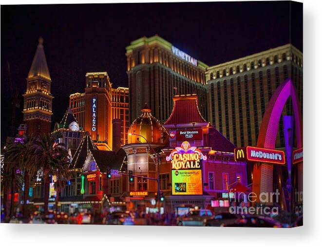  Canvas Print featuring the photograph Dreamscapes in Vegas by Rodney Lee Williams